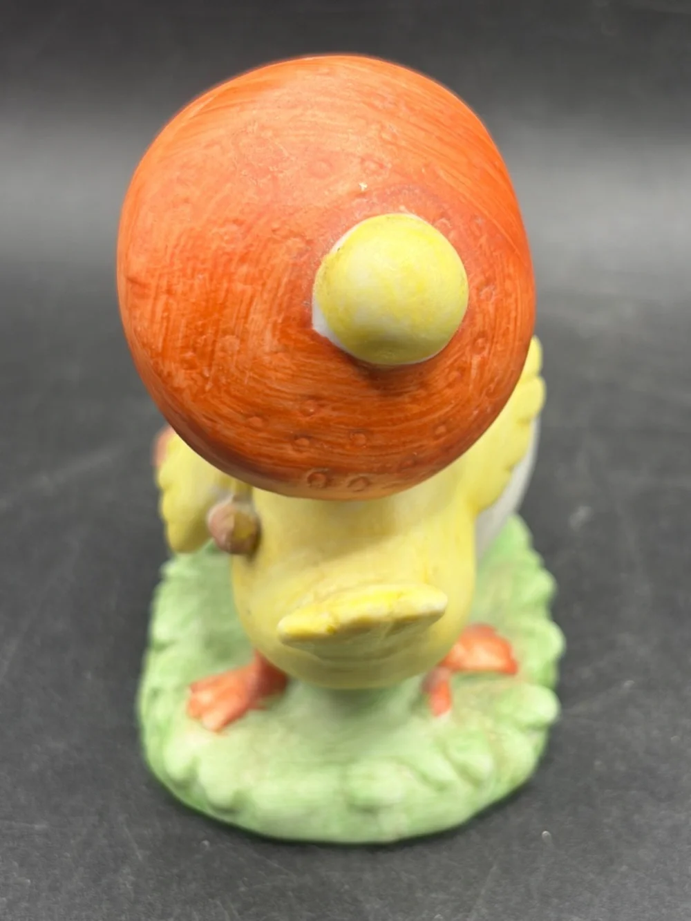 Lefton Vintage Hand Painted Ceramic Artist Chicken Chick Toothpick Holder Vessel